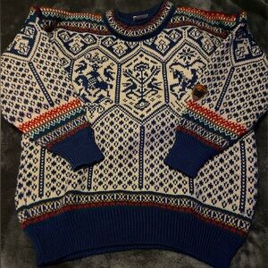 Dale of Norway wool sweater blue size small